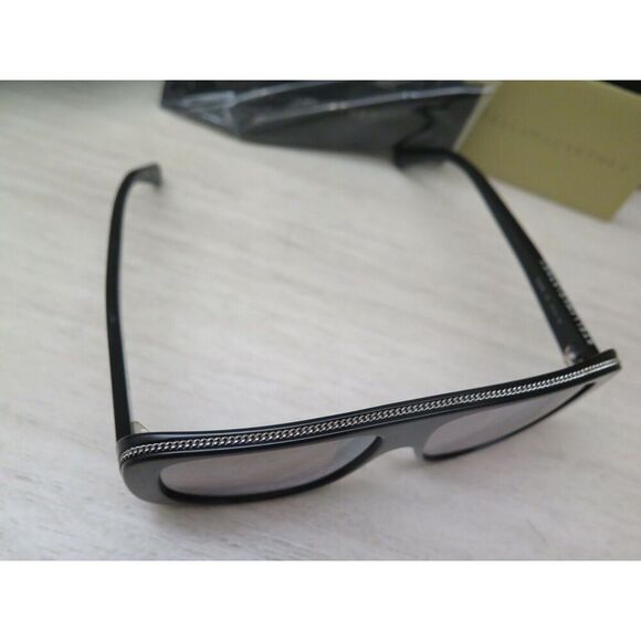 Stella McCartney SC0092S 001 Women's Black/Silver Mirror Lens Sunglasses - Picture 5 of 12